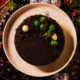 Chocolate mud cake with mint Truffle