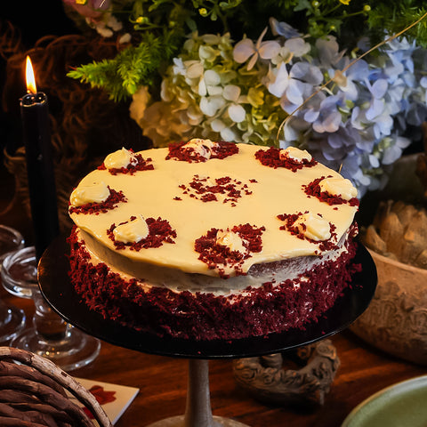Silky red velvet