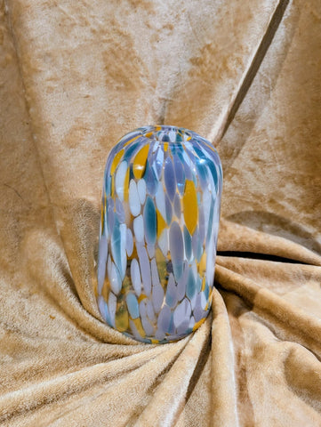 Japanese Painted Vase - Multi Coloured