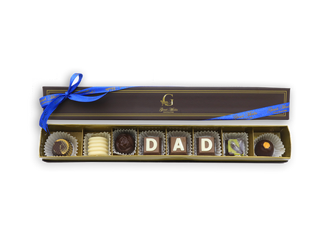 Dad, 8 Piece Chic Paperboard Chocolate Box