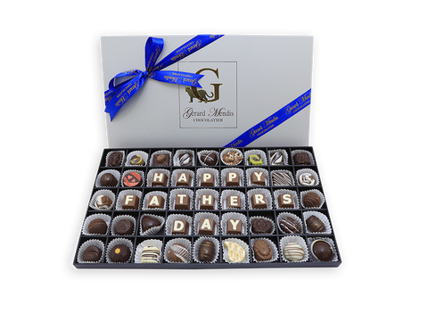 Happy Father's Day 45 Piece Classic Wooden Chocolate Box
