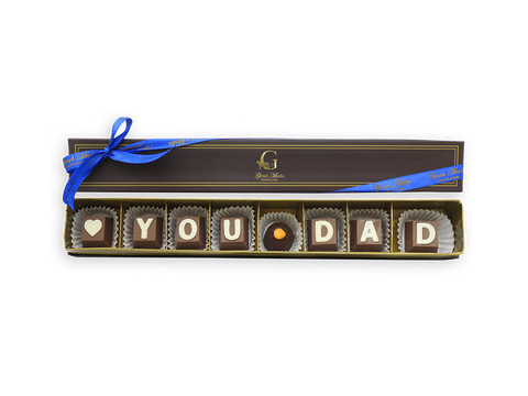 Love You Dad 8 Piece Chic Paperboard Chocolate Box
