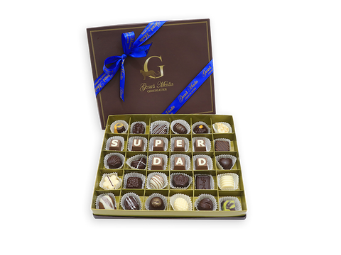 Super Dad, 30 Piece Chic Paperboard Chocolate Box