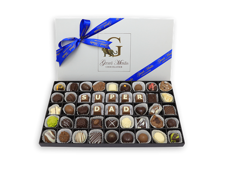 Super Dad, 45 Piece Classic Wooden Chocolate Box