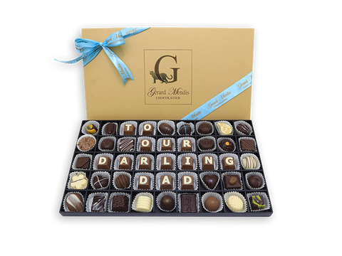 To Our Darling Dad 45 Piece Classic Wooden Chocolate Box