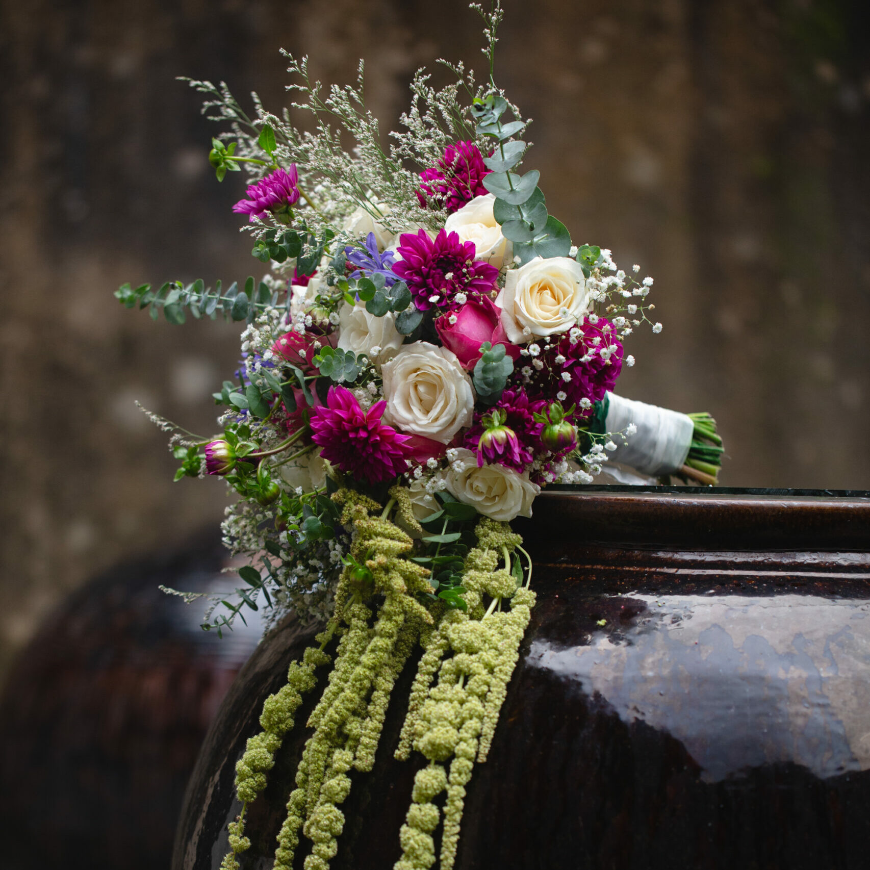 Wild posy type bridal bouquet - Shirohana Flowers